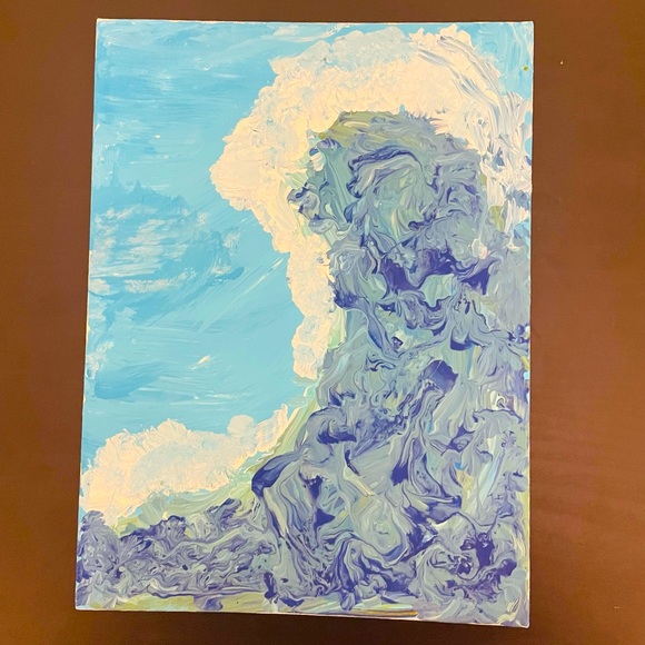 Wave canvas painting - Picture 3 of 3